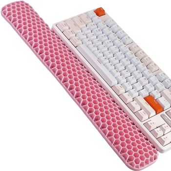 Rokas atbalsta plāksne tastatūrai un pelei – divpusēja TPE ar dobumu dizainu, biroja lietošanai, ūdensizturīgs, pretslīdošs, nolietojumizturīgs, viegli tīrāms