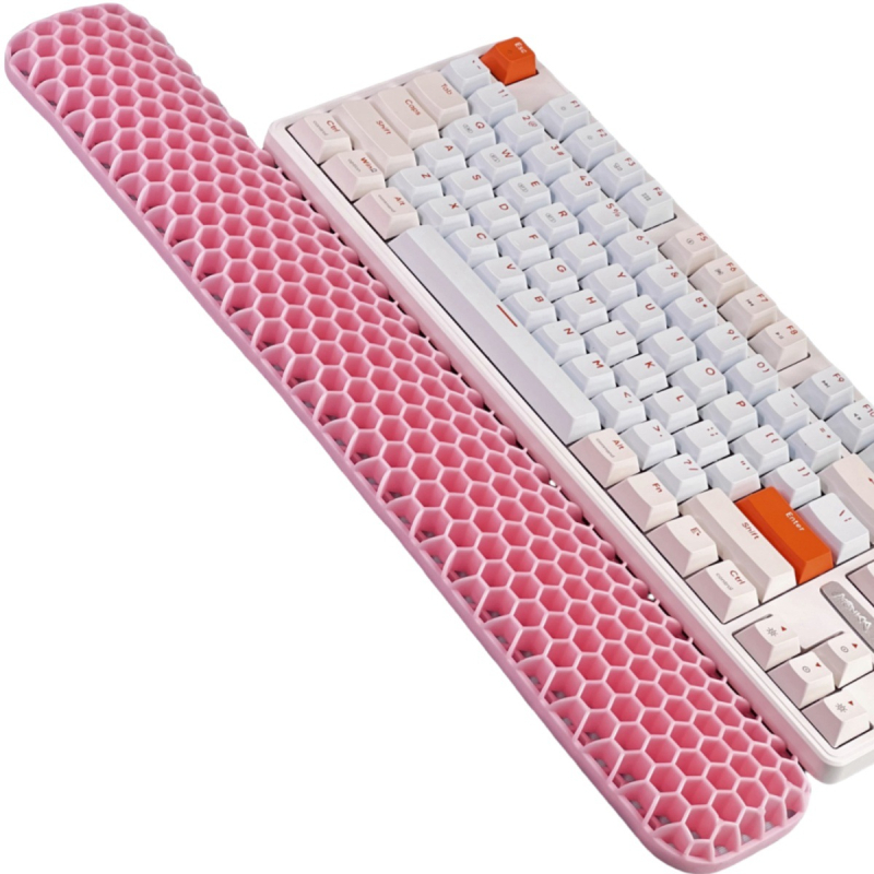 Rokas atbalsta plāksne tastatūrai un pelei – divpusēja TPE ar dobumu dizainu, biroja lietošanai, ūdensizturīgs, pretslīdošs, nolietojumizturīgs, viegli tīrāms