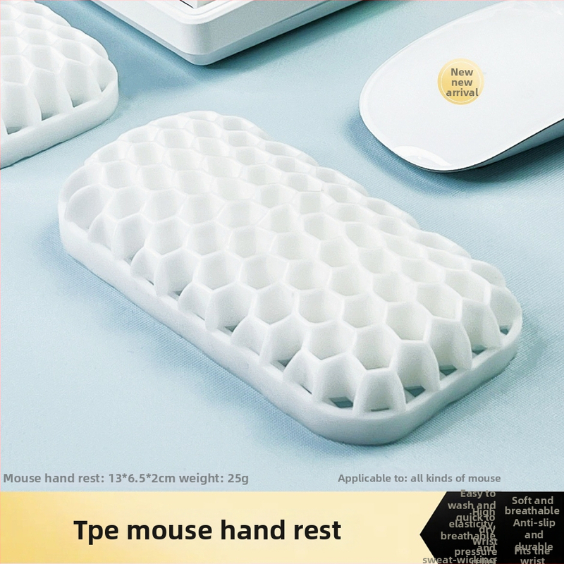 Rokas atbalsta plāksne tastatūrai un pelei – divpusēja TPE ar dobumu dizainu, biroja lietošanai, ūdensizturīgs, pretslīdošs, nolietojumizturīgs, viegli tīrāms
