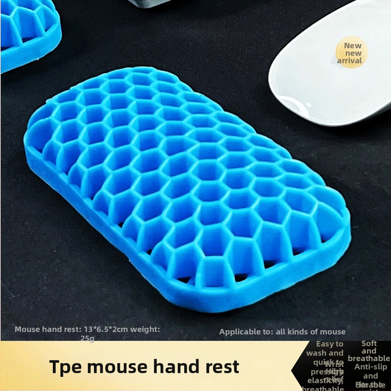 Rokas atbalsta plāksne tastatūrai un pelei – divpusēja TPE ar dobumu dizainu, biroja lietošanai, ūdensizturīgs, pretslīdošs, nolietojumizturīgs, viegli tīrāms