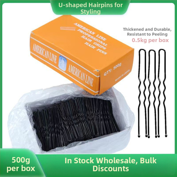 Fém U- alakú hajcsat, egylapós csat, sütőben lakkozott felület, uniszex, 2022 tél kiadás