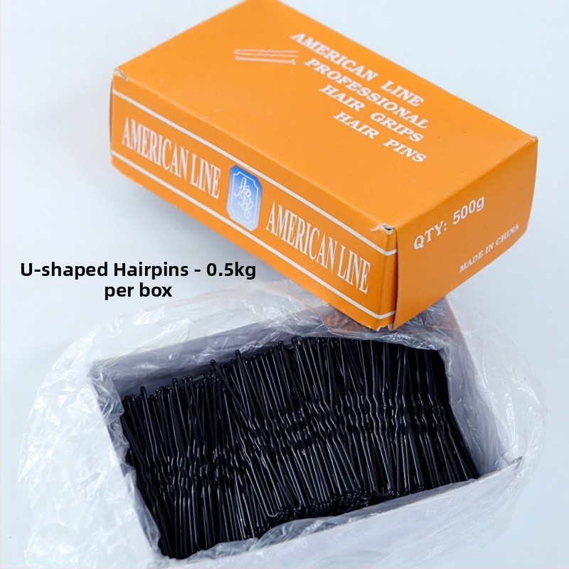 Metāla U formas matu spinka, vienkārša spinka, cepeškrāsas pārklājums, universāls, ziemas 2022 izlaidums