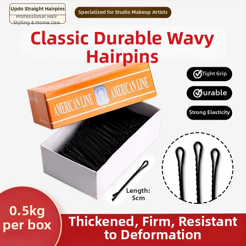 Fém U- alakú hajcsat, egylapós csat, sütőben lakkozott felület, uniszex, 2022 tél kiadás