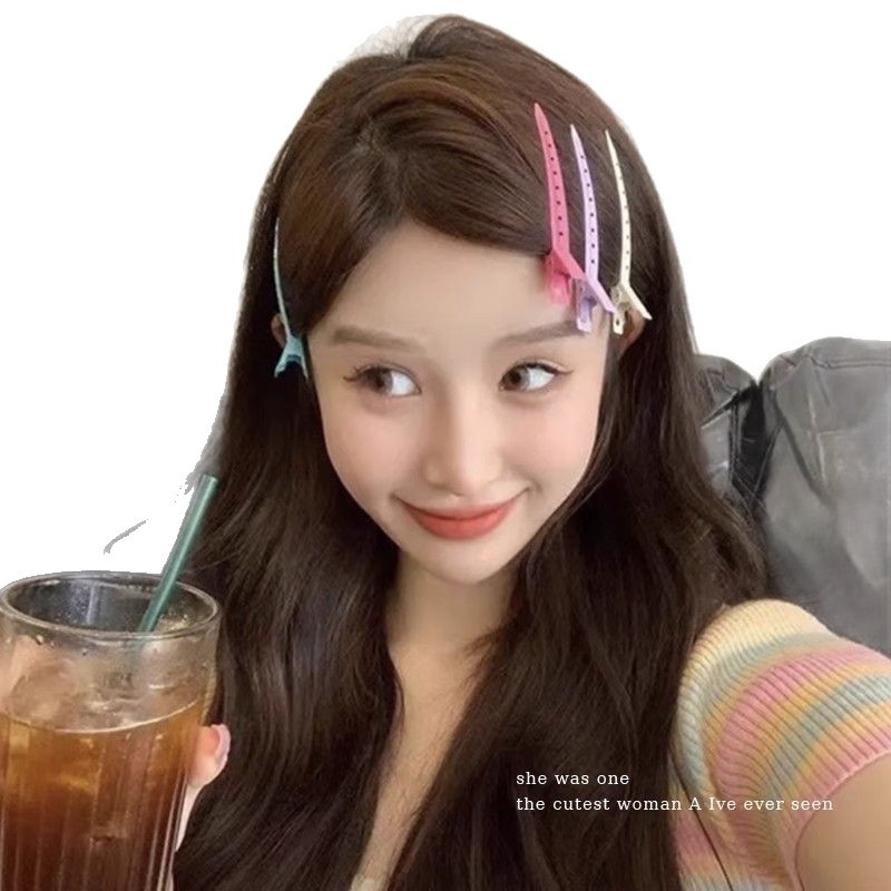 Clip de păr Duckbill pentru poziționarea rădăcinilor și stilizare, design fără cusur, pentru bretonul lateral, accesorii pentru femei, vara 2025