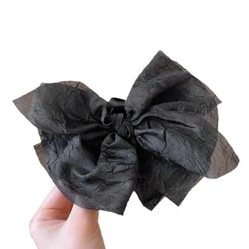 Doplnok na hlavu zo sieťoviny, mašľový minimalistický dizajn, ručná výroba, držiaci klip na vlasy