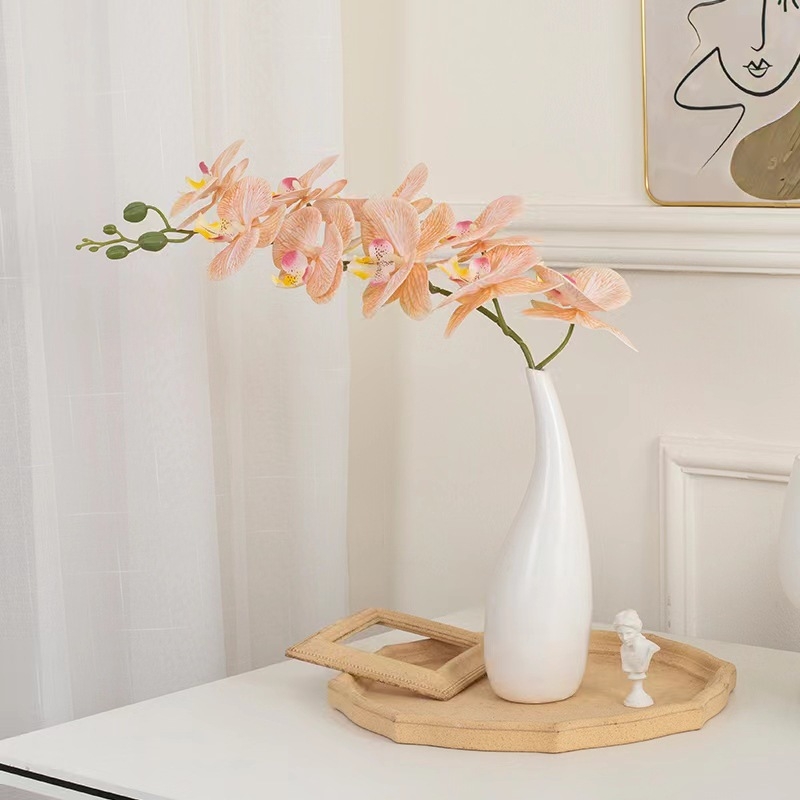 Phalaenopsis umjetna orhideja, 3D ispis, svilenih latica, pogodno za vjenčanja i kućnu dekoraciju