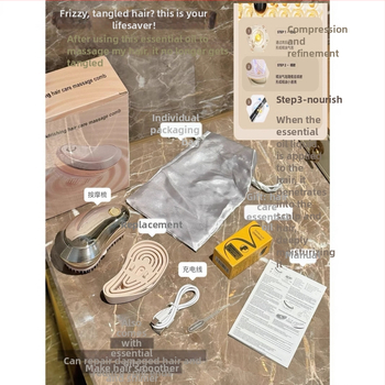 ABS masažni češalj za kosu s Mist Care, električni raspršivač, vibrirajuća glava za njegu vlasišta