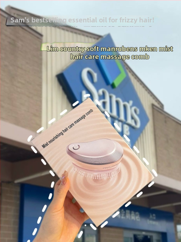 ABS masažni češalj za kosu s Mist Care, električni raspršivač, vibrirajuća glava za njegu vlasišta