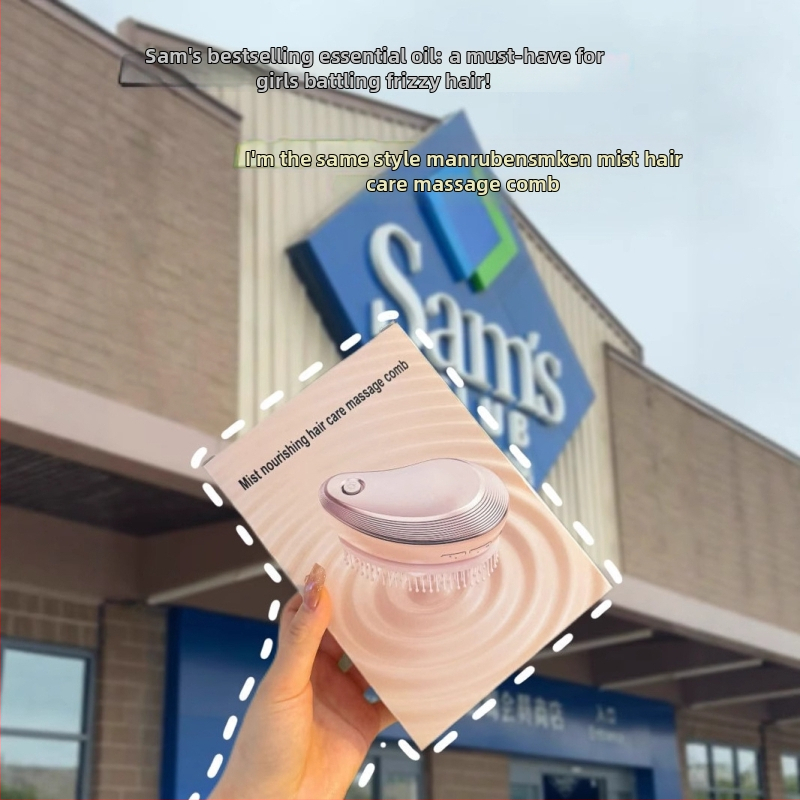 ABS masažni češalj za kosu s Mist Care, električni raspršivač, vibrirajuća glava za njegu vlasišta