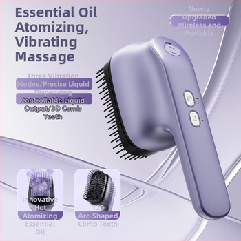 Elektriskā galvas ādas masāžas ķemme, modelis 2401, svars 255 g, visām sezonām, piemērots vispārējiem lietotājiem