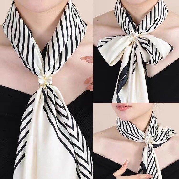 Broš s cvjetnim gumbom za šal i kaput — legura, zlatni uložak, elektroplatiranje, japansko-korejski stil