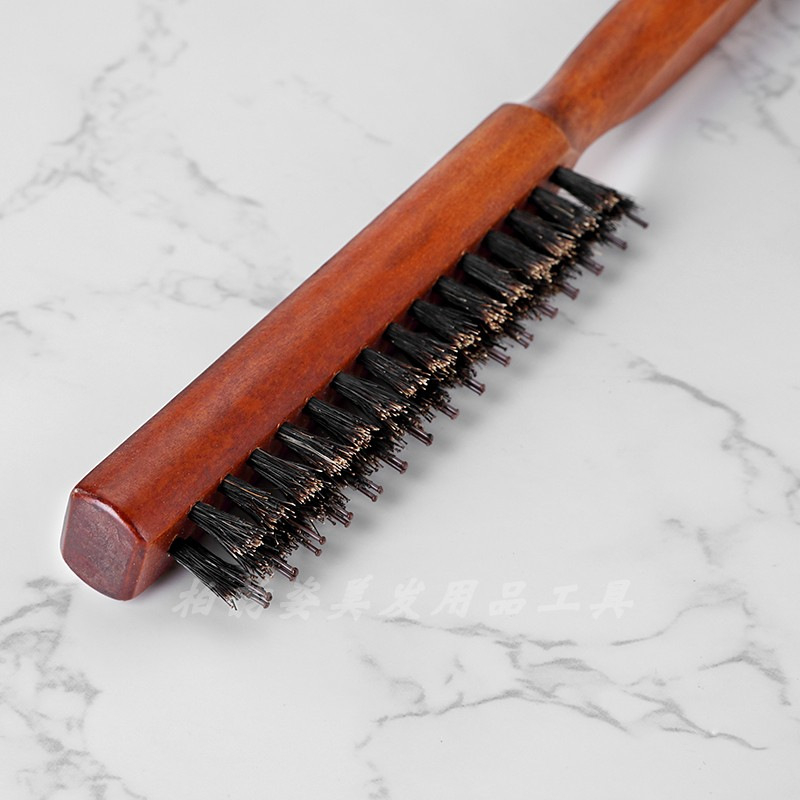 Pieptene pentru păr – Bai Yunzi, Pig Mane + Lemn solid, Origine locală, Fără personalizare