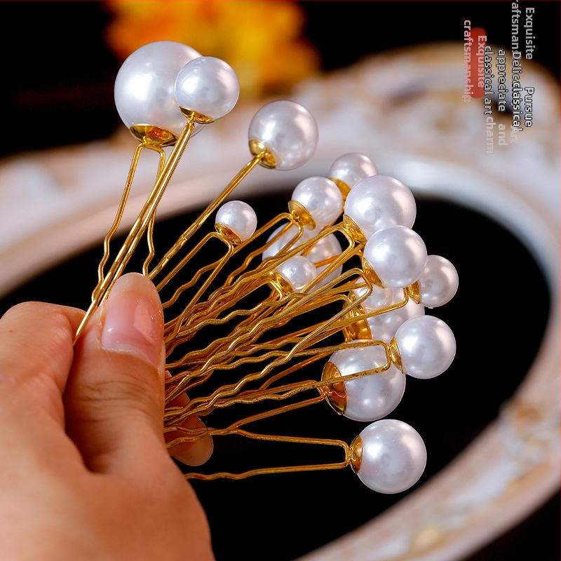 Hajfésű – Vintage U-formájú ötvözetből, kézzel készített, testreszabható Hanfu fejfedő