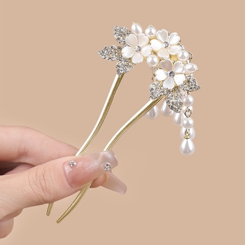 Hajtű – U-alakú, kínai stílusú, ötvözet aranyozott bevonattal