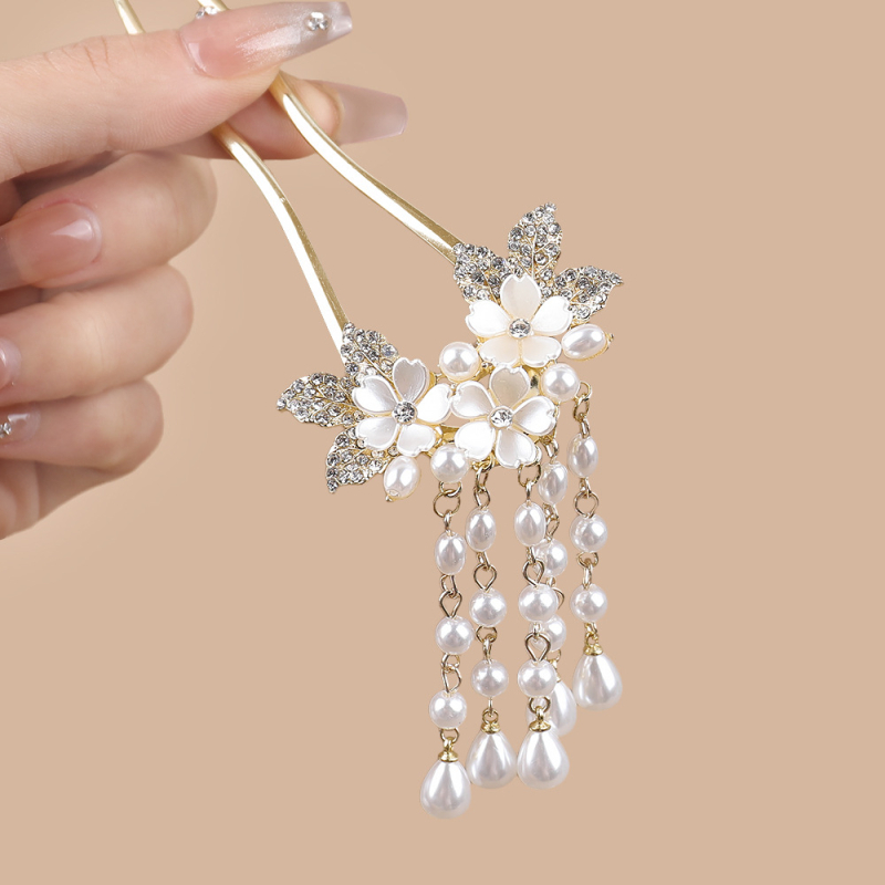 Hajtű – U-alakú, kínai stílusú, ötvözet aranyozott bevonattal