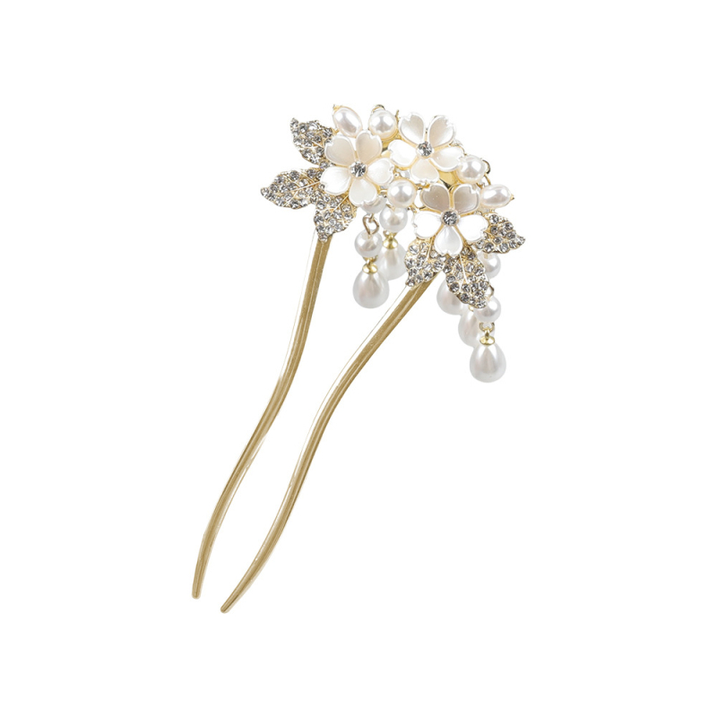 Hajtű – U-alakú, kínai stílusú, ötvözet aranyozott bevonattal