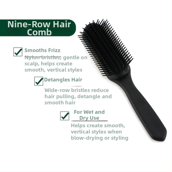 Tulush meishe plaukų šukos iš dervos kasdieniam naudojimui