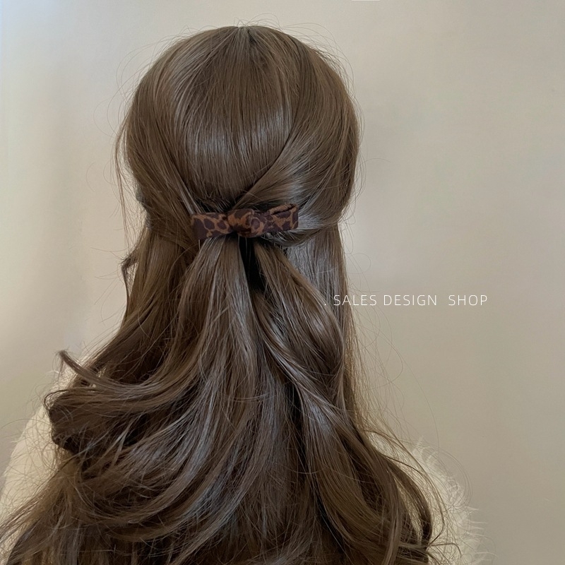 Clip de păr din țesătură, formă fundă, stil japonez și coreean, accesoriu pentru cap