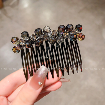 Kristalų plaukų šukos moterims, rankų darbo, pritaikomas aksesuaras, tinkamas vestuvėms, išleista 2023 m.