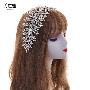 Plaukų šukė – rankų darbo rhinestone vestuvinis papuošalas plaukams (Prekės ženklas: Yulapan; Medžiaga: Rhinestone; Kristalų tipas: Rhinestone; Apdirbimas: rankų darbo)