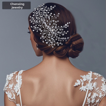 Birthday star CP827 rhinestones plaukų aksesuaras – rankų darbo galvos puošmena