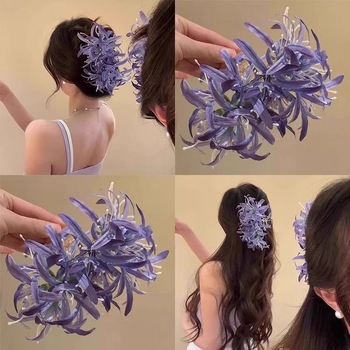 Hajcsat rögzítővel - kézzel készített, műanyag/gyanta, koreai stílus, Magic Lin márka