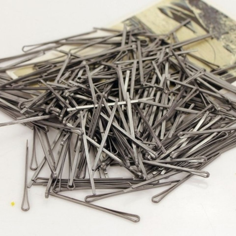 Metalna kopča za kosu s ravnom glavom, Tajvanski stil, plastični premaz, unisex