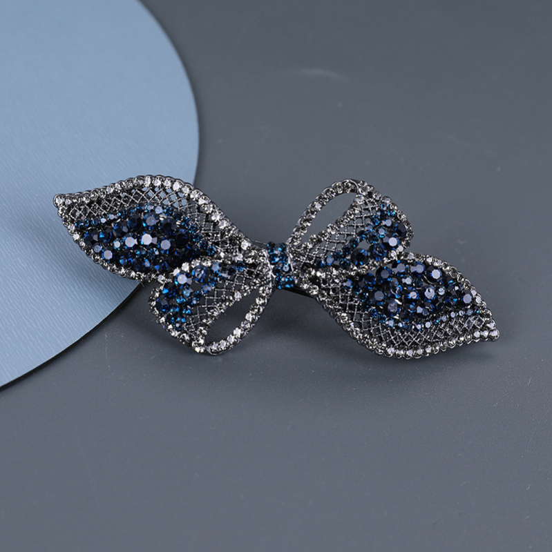 Škare za kosu s rhinestones mašnicom – klipsa od legure, cinkov ulozak, elektropokovano, ženski dodatak