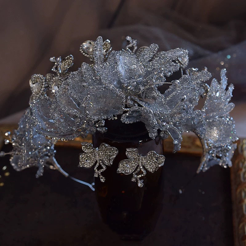 Στέμμα για το κεφάλι με Gel Flower – Χειροποίητο κράμα, Μόδα, Γυναικείο στέμμα, Hera Jewelry