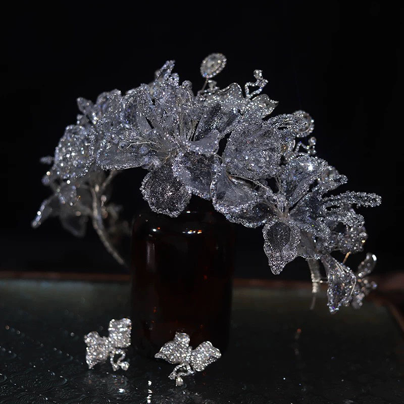 Στέμμα για το κεφάλι με Gel Flower – Χειροποίητο κράμα, Μόδα, Γυναικείο στέμμα, Hera Jewelry