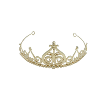 Dodaci za glavu: Kruna tiara od legure, elektroplatina zlatna završna obrada, korejski stil, vjenčani dodatak za kosu, bakar + kandžasta lanac