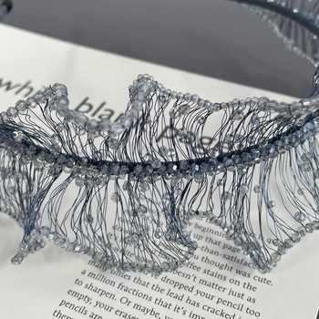 Čelenka s kristalima, stil laganog luksuza, dizajn krune, ručno izrađeno od Huaqiao