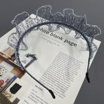 Čelenka s kristalima, stil laganog luksuza, dizajn krune, ručno izrađeno od Huaqiao