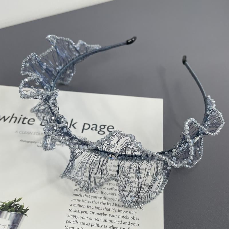 Čelenka s kristalima, stil laganog luksuza, dizajn krune, ručno izrađeno od Huaqiao