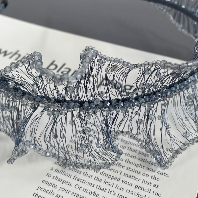 Čelenka s kristalima, stil laganog luksuza, dizajn krune, ručno izrađeno od Huaqiao