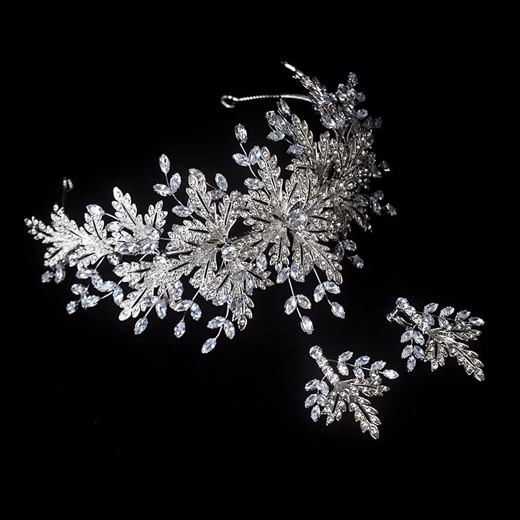 Okov za kosu za nevjeste od legure, ručno izrađeno, lagani luksuzni stil