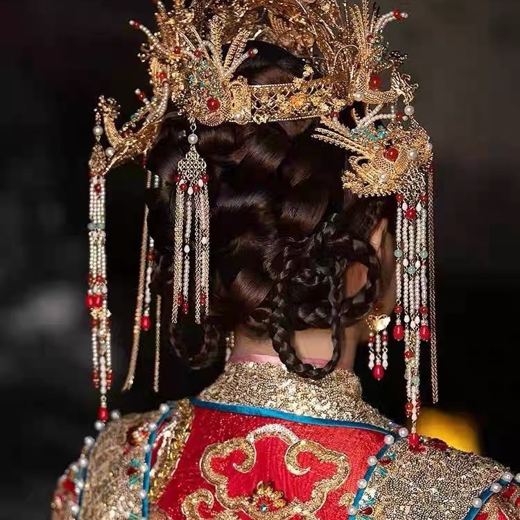 Vjenčana kruna za kosu, legura, nacionalni stil, ručna izrada, citrin kristali, porijeklo Jinhua