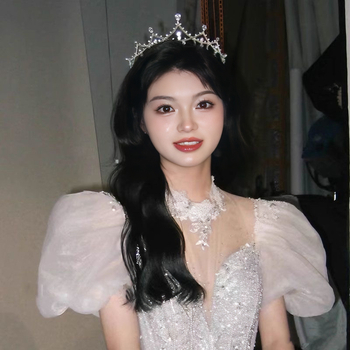 Tiara od legure, 18K čistoće, elektroplatiranje, lagani luksuz za žene