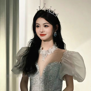 Tiara od legure, 18K čistoće, elektroplatiranje, lagani luksuz za žene