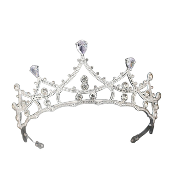 Tiara od legure, 18K čistoće, elektroplatiranje, lagani luksuz za žene