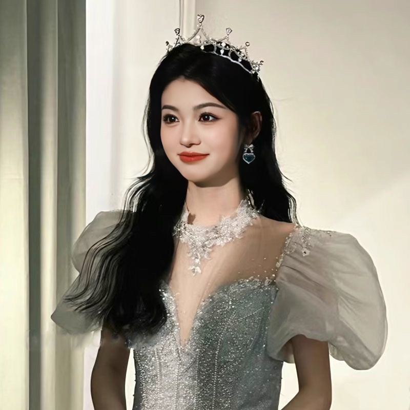 Tiara od legure, 18K čistoće, elektroplatiranje, lagani luksuz za žene