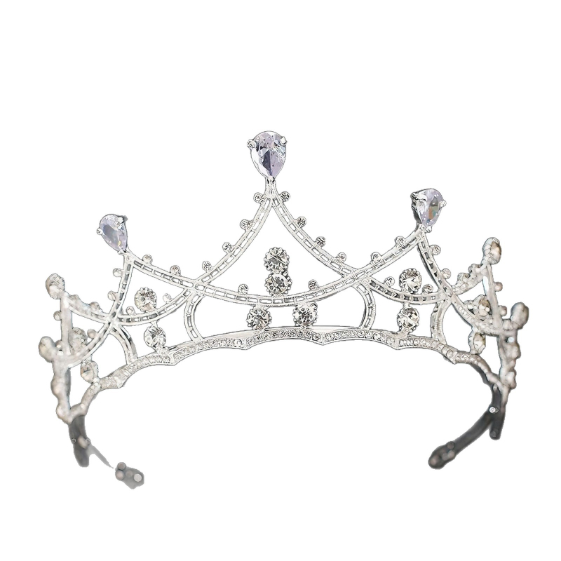 Tiara od legure, 18K čistoće, elektroplatiranje, lagani luksuz za žene