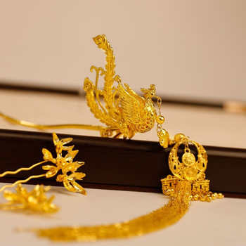 Dodatak za kosu u obliku krune – vintage stil, legura, elektroplating, bijeli kristali