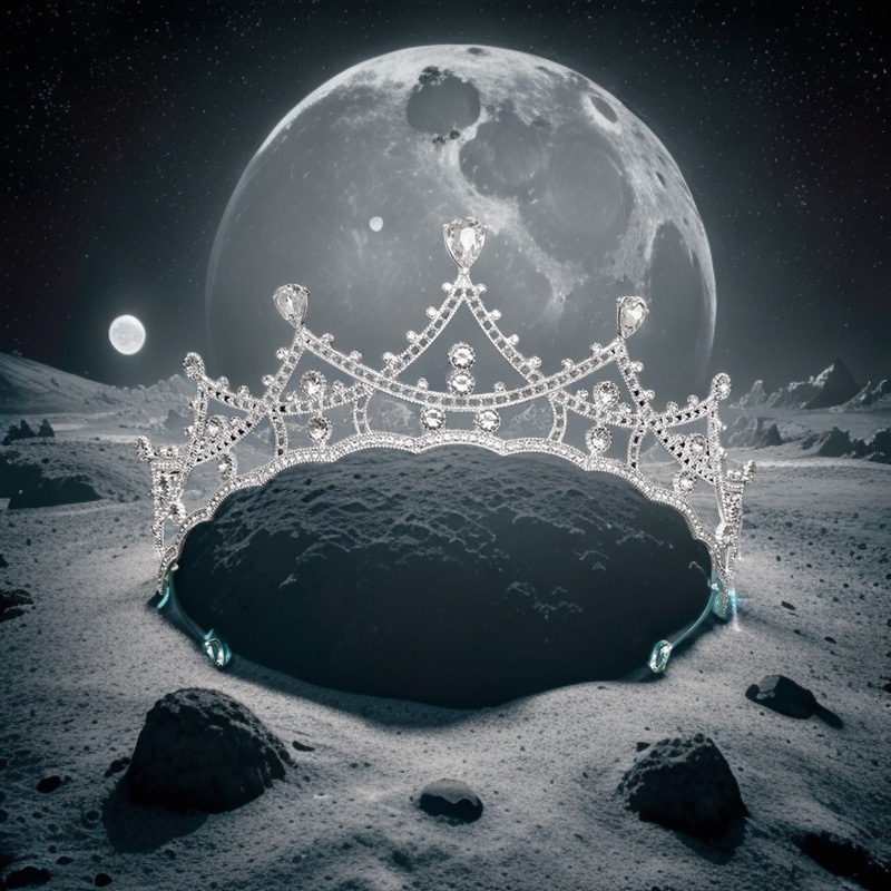 YINZUO Kovinska Krona s kristalima – KC zlatni premaz, elektroplating s točkastim bušenjem, ženski vjenčani dodatak za glavu