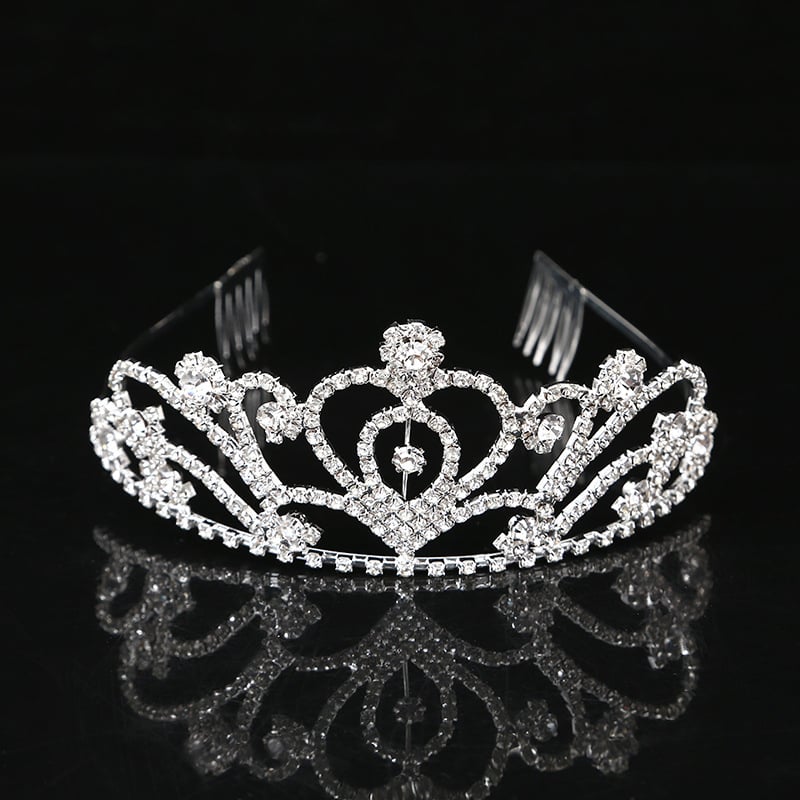 Coroană pentru cap cu cristale, unisex, placare electrolitică, personalizare disponibilă