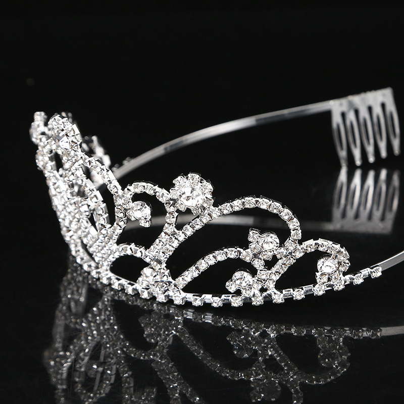 Coroană pentru cap cu cristale, unisex, placare electrolitică, personalizare disponibilă