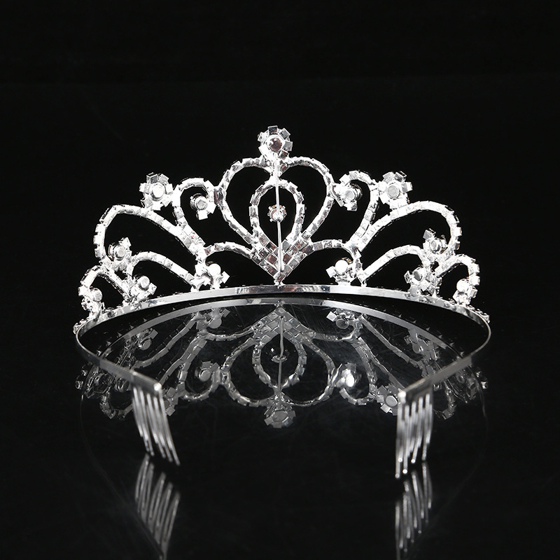 Coroană pentru cap cu cristale, unisex, placare electrolitică, personalizare disponibilă