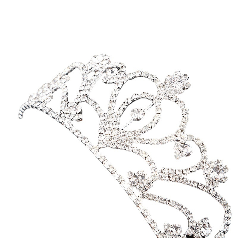 Coroană pentru cap cu cristale, unisex, placare electrolitică, personalizare disponibilă