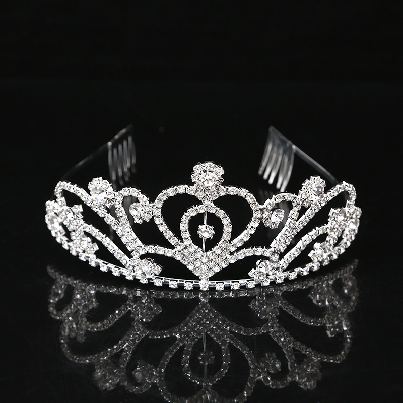 Coroană pentru cap cu cristale, unisex, placare electrolitică, personalizare disponibilă