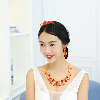 Nevjenska kruna za kosu u korejskom stilu od legure sa kristalima